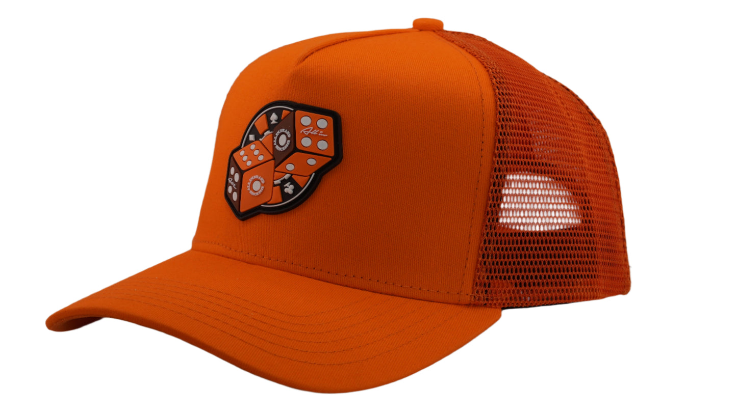 Orange Craps Trucker