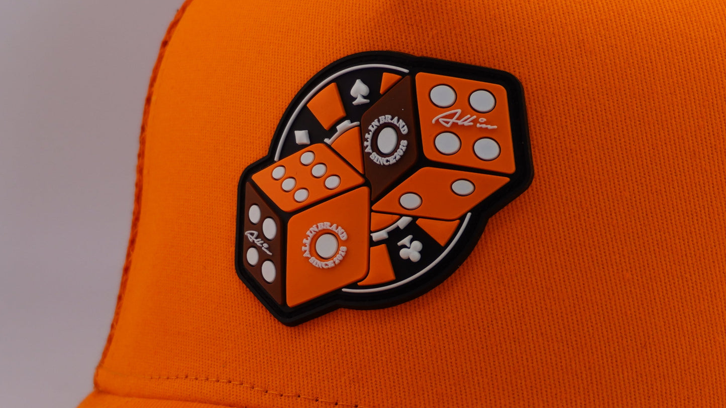 Orange Craps Trucker