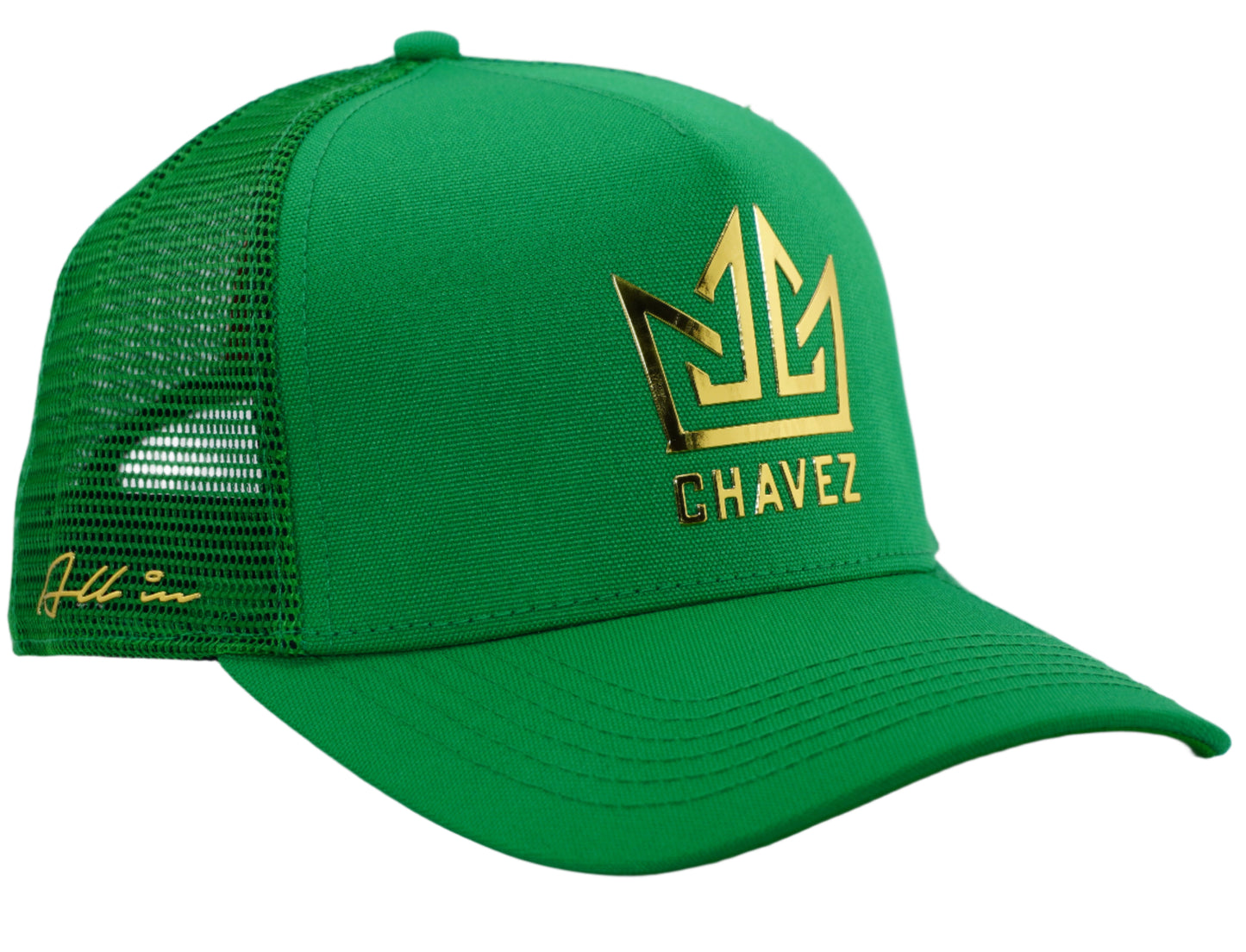 Golden Chávez Verde TruckerCap