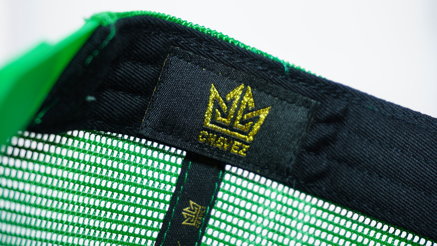 Golden Chávez Verde TruckerCap